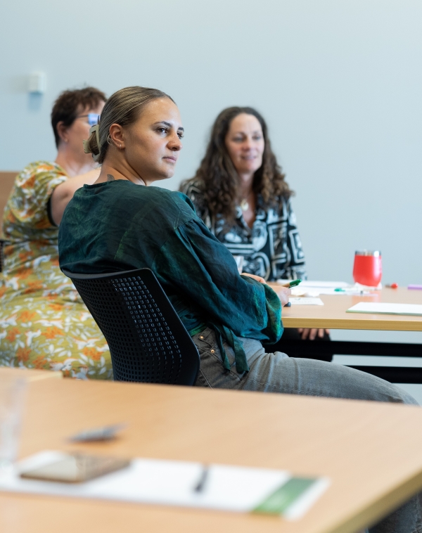 3 teachers at a workshop
